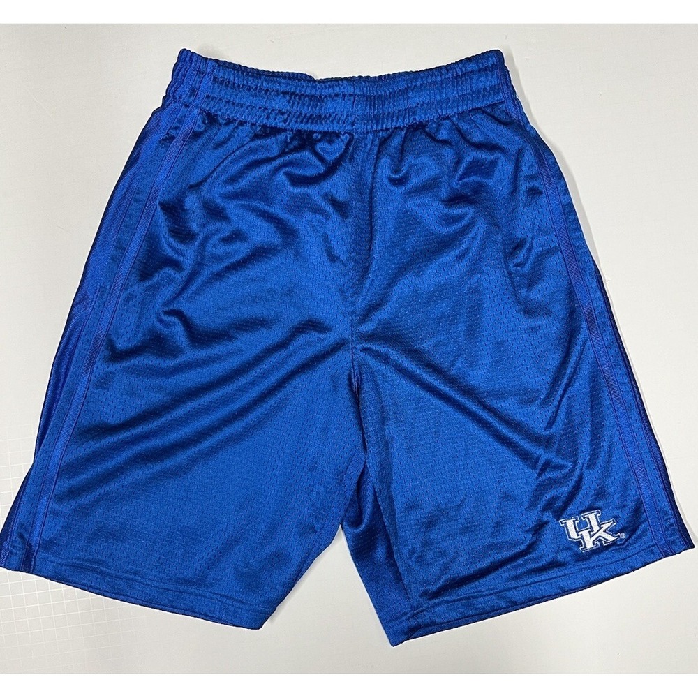 Vintage UK Kentucky Wildcats Basketball Shorts Pro Edge Blue Drawstring Sz M 9in